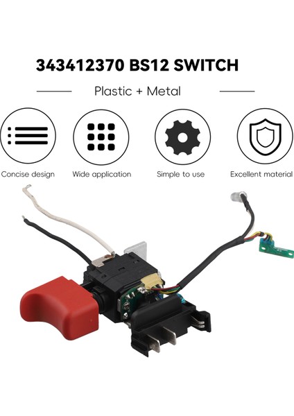 BS12 Metabo Power Için Güç Alet Anahtarı Max Bs 10.8V 12V Kablosuz Matkap Tetikleyicisi Hızlı 343412370 Elektrik Alet Aksesuarları (Yurt Dışından) fırsatları
