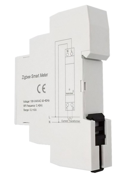 Tuka Akıllı Zigbee Enerji Ölçer Din Rayı Kelepçe Akım Transformatör Uygulama Monitörü Elektrik Istatistiği 110V 240V (63A) (Yurt Dışından) modelleri