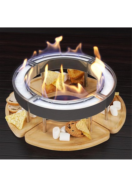 Masa Üstü Ateş Çukuru - Kapalı Dış Mekan Kullanımı Için Masa Üstü Ateş, Atıştırmalıklar Için Tasarımlı Taşınabilir Ateş Yeri (Yurt Dışından) fiyatları