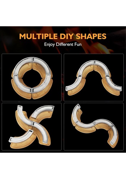 Masa Üstü Ateş Çukuru - Kapalı Dış Mekan Kullanımı Için Masa Üstü Ateş, Atıştırmalıklar Için Tasarımlı Taşınabilir Ateş Yeri (Yurt Dışından) fırsatları