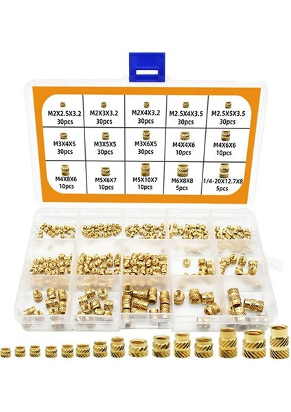 300PCS M2 M3 M4 M5 M6 Dişi Iplikçiktirilmiş Fındık Pirinç Dişli E Fıstığı, Enjeksiyon Kalıplama Için Dişli (Yurt Dışından)