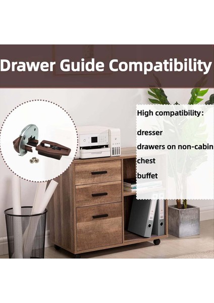 Yedek Çekme Kılavuzu Model 168, 7 Set Metal Destek ve Çekmece Silindirli Durdurur, Slayt Çekmeceleri (Yurt Dışından) indirimleri