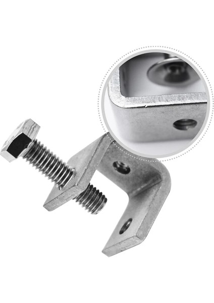 4pcs C-Clamp Çelik Boru Kare Kelepçe Çekme Halkası Ayarlanabilir Sabit Tutucu Klips Çok Fonksiyonlu Donanım Bağlantı Elemanları (Yurt Dışından) fırsatları