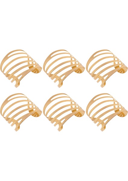 Altın Peçete Yüzükleri Seti 6, Düğün Noel Ailesi Toplama Masa Dekorasyonu (Yurt Dışından) modelleri