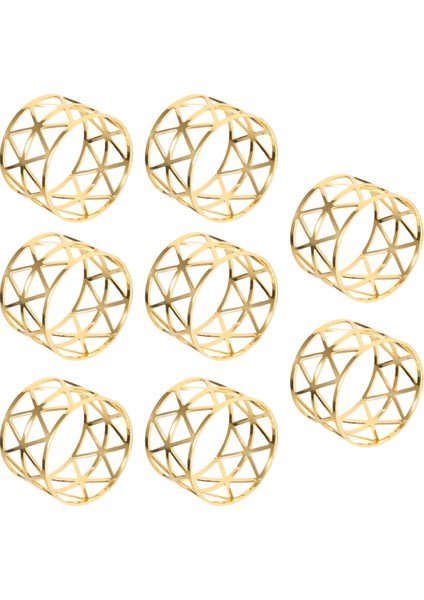 8 Adet Yuvarlak Örgü Peçete Halka Tutucu, Masa Seti Gündelik Veya Resmi Durumlar ve Düğün Partileri Için Uygun (Yurt Dışından) fiyatları