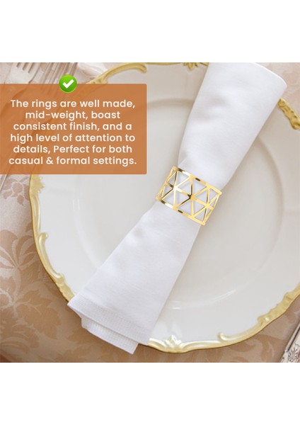 8 Adet Yuvarlak Örgü Peçete Halka Tutucu, Masa Seti Gündelik Veya Resmi Durumlar ve Düğün Partileri Için Uygun (Yurt Dışından) indirimleri