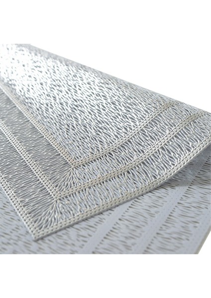 6pcs Dikdörtgen Dokuma Masa Paspas Kayması 18X12 Inç Dokulu Çizik Geçirmez Pvc Masa Paspasları, Mutfak Ev Dekoru Pembe Için (Yurt Dışından) fiyatları