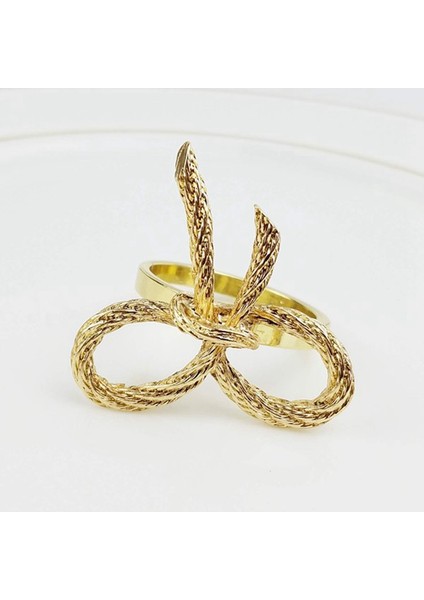 12 Pcs Basit Altın Peçete Yüzüğü Kelebek Çat Tie Peçete Tepeli Otel Restoranı Ağız Kum Yüzüğü Metal Peçete Yüzüğü (Yurt Dışından) indirimleri