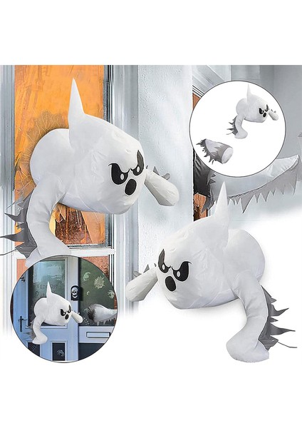 Ürkütücü Etkileyici Pencere Crasher Hayaletler Cadılar Bayramı Dekorasyonu, Korkunç Hayaletler Pencere Camından Çök, Hilesi (Yurt Dışından) indirimleri