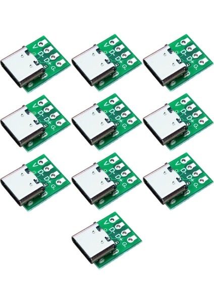 10 Pcs Tip-C Usb3.1 16 Pin Dişi 2,54 mm Tip C Konnektör 16P Adaptör Testi Pcb Tahta Plakası Soketi Veri Aktarımı Için (Yurt Dışından)