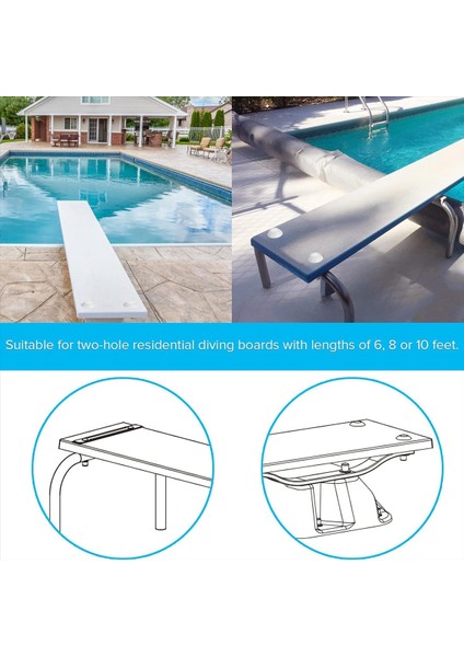 Dalış Tahtası Cıvataları, Iki Delikli Konut Havuzu Dalış Tahtası, Dalış Tahtası Cıvatası Kiti Için Dalış Tahtası Montaj Kiti (Yurt Dışından) fiyatları