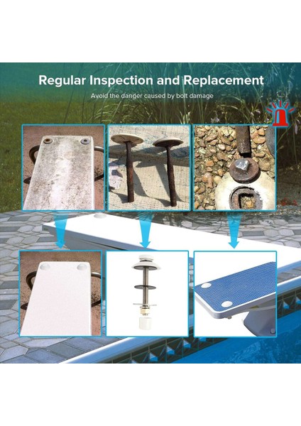 Dalış Tahtası Cıvataları, Iki Delikli Konut Havuzu Dalış Tahtası, Dalış Tahtası Cıvatası Kiti Için Dalış Tahtası Montaj Kiti (Yurt Dışından) indirimleri