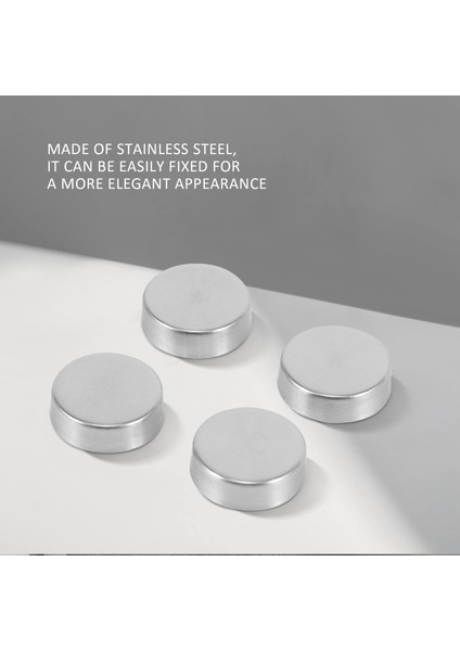 16 mm Paslanmaz Çelik Ayna Tırnakları Vida Kapağı (8 Parça) (Yurt Dışından) modelleri