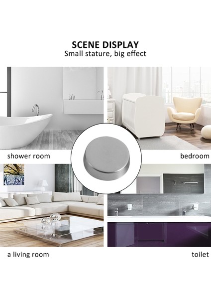 16 mm Paslanmaz Çelik Ayna Tırnakları Vida Kapağı (8 Parça) (Yurt Dışından) indirimleri