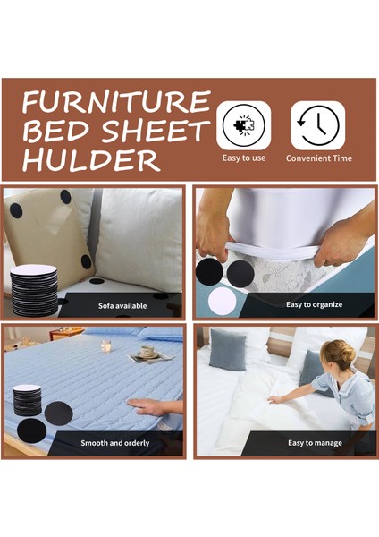 20PCS Ev Sofa Yastık Çıkartma Çıkartma Yatma Sayfası Anti-Kayma Sabit Ankraj Tokası Yapılı Sandalye Masa Sticker 6cm (Yurt Dışından) indirimleri