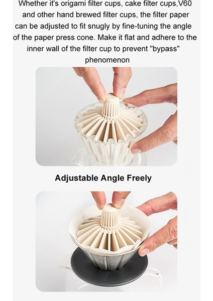 Ayarlanabilir Kağıtlar Filtre Şekillendirme Aleti Aralığını 36 ° -60 ° Ayarlanabilir Aralık Tasarımı, Çoklu Filtre Fincanları Için (Yurt Dışından) indirimleri