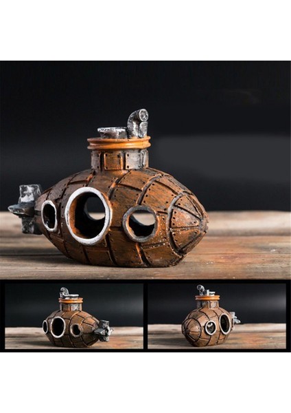 Reçine Denizaltı Süsleri, Balık ve Karides Barınağı Peyzaj Aksesuarları, Akvaryum Balık Tankı Dekorasyonu Için Uygun (Yurt Dışından)