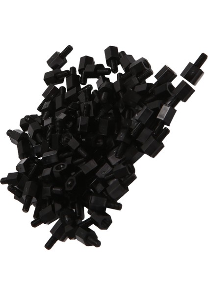 100 Pcs M3 6mm+6mm Naylon Ara Hex Stand-Off Sütun Alçak (Yurt Dışından) fiyatları