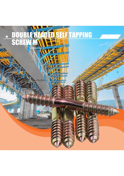 M8 x 70MM Çift Uçlu Ahşap To Ahşap Mobilyalar Sabitleme Dübel Vidası 5 Pcs (Yurt Dışından) fırsatları