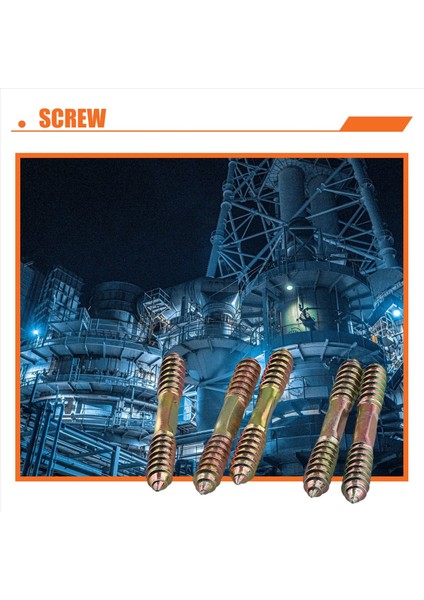 M8 x 70MM Çift Uçlu Ahşap To Ahşap Mobilyalar Sabitleme Dübel Vidası 5 Pcs (Yurt Dışından) indirimleri