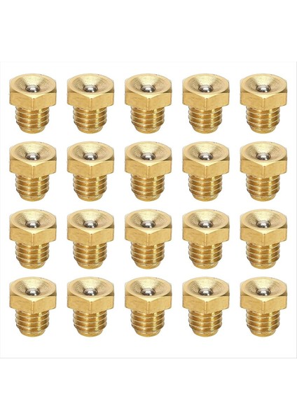 20PCS M6X1MM Metrik Erkek Iplik Flüzın Düz Gres Zerk Mipple Aksesuarları Makine Tezgahı Aksesuarları Yağlama (Yurt Dışından)