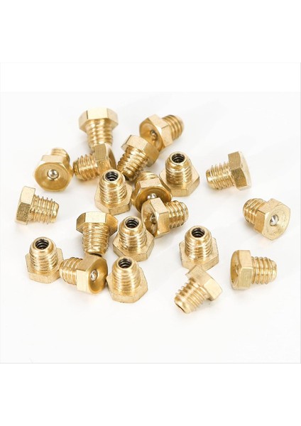 20PCS M6X1MM Metrik Erkek Iplik Flüzın Düz Gres Zerk Mipple Aksesuarları Makine Tezgahı Aksesuarları Yağlama (Yurt Dışından) fırsatları
