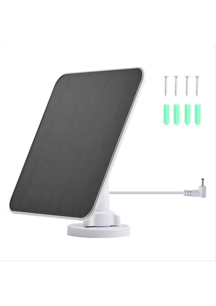 5W Su Geçirmez Açık Güneş Paneli 5V Yüzük Spot Işığı Için Şarj Cam &amp; Ring Cam Dc3.5x1.35 Port (Yurt Dışından)