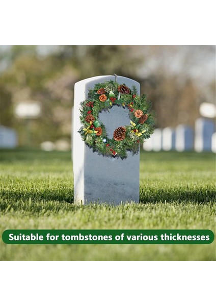 Ayarlanabilir Noel Çelenk Braketi Mezar Mezarlığı Çelenk Destek Çelenk Rafı Noel Mezarlığı Dekorasyonu (Yurt Dışından) modelleri