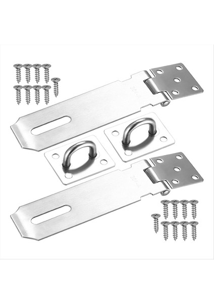 Hasp Kilitleri, 2, 5 Inçlik Asma Kilit Yakalama, Kapı Kilit Asma Kilit Yakalama, 18 Vidalı Asma Kilit (Yurt Dışından)