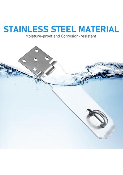 Hasp Kilitleri, 2, 5 Inçlik Asma Kilit Yakalama, Kapı Kilit Asma Kilit Yakalama, 18 Vidalı Asma Kilit (Yurt Dışından) fiyatları