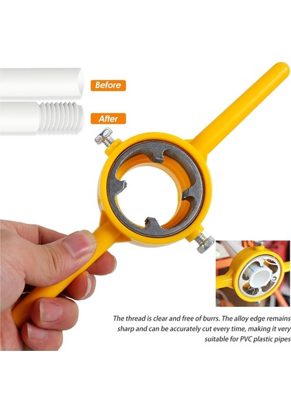 Pvc Iplik Maker Aracı, Boru Threader Sıhhi Tesisat Aracı Kiti, Npt 3 Dıes 1/2ınch 3/4inch ve 1inch ile Tap &amp; Die Seti (Yurt Dışından) indirimleri