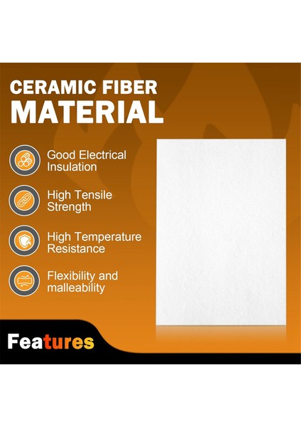 Yüksek Sıcaklık Contası Kağıdı, Seramik Fiber Fırın Contası Malzeme Yalıtım Şömine Levha, 7x 10X1/8 Inç Kalınlığında, 8pcs (Yurt Dışından) fiyatları