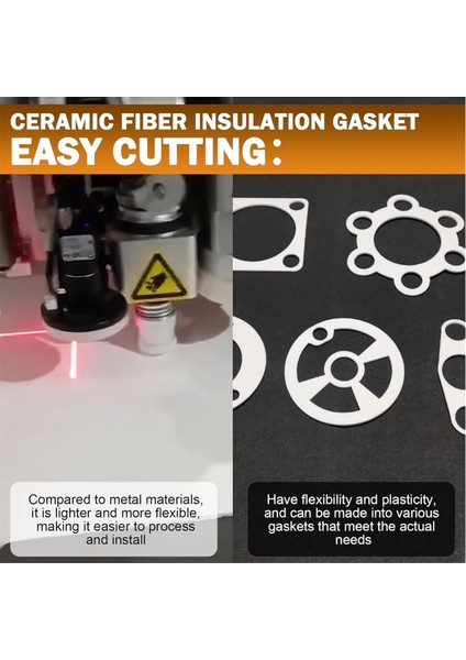 Yüksek Sıcaklık Contası Kağıdı, Seramik Fiber Fırın Contası Malzeme Yalıtım Şömine Levha, 7x 10X1/8 Inç Kalınlığında, 8pcs (Yurt Dışından) modelleri