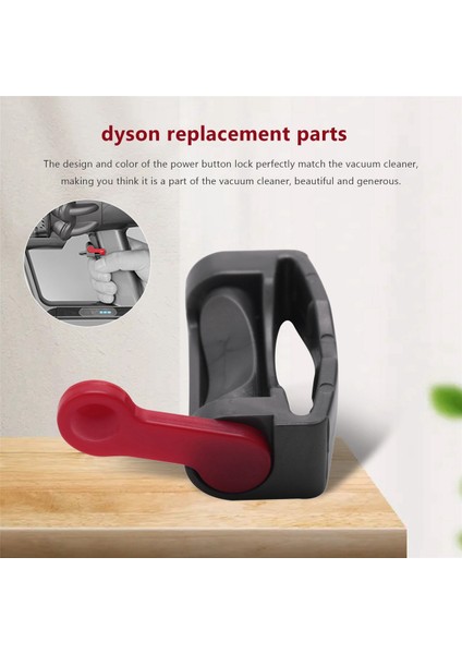 Dyson V6 V7 V7 V8 V8 V11 V11 Vakum Süpürge, Güç Düğmesi Kilit Aksesuarları, Parmağınızı Gri (Yurt Dışından)