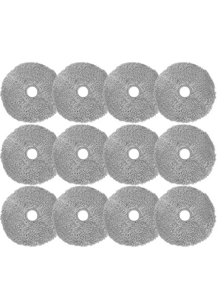 12PCS Lydsto Için Paspas Bezi W2 Robot Vakumları Yedek Parça Yuvarlak Paspas Yedek Aksesuarları (Yurt Dışından)