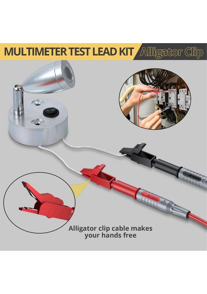 Çok Test Kurşunları Kiti Elektrikli Multimetre Test Kurşun Timsah Test Probu Yay Banana Tapası (Yurt Dışından) modelleri
