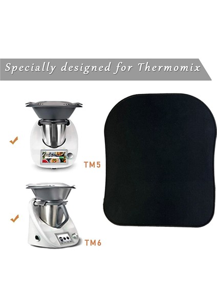 Thermomix Için Tm5 Tm6 Slayt Ped Güçlü Yapışma Anti-Kırpma Mat Katman Yok Tutkal Siyah Mobil Masa Mat 3pc (Yurt Dışından) fiyatları