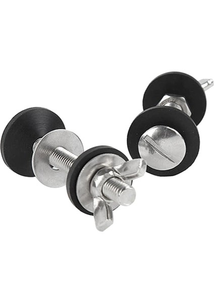 4 Paket Tuvalet Tankı Kase Cıvatası Kitleri Sarnıç Cıvataları Kiti, Paslanmaz Çelik Tuvalet Tavası Çift Contalarla Bağlantı (Yurt Dışından) indirimleri