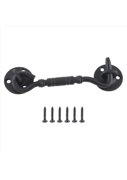 Barn Kapı Kilidi, 4 Inç Paslanmaz Çelik Kapı Kancası ve Montaj Vidaları ile Göz Mandalı, Sürgülü Kapı Için Kapı Kilidi Mandal (Yurt Dışından)