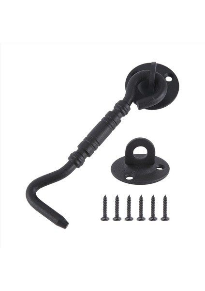 Barn Kapı Kilidi, 4 Inç Paslanmaz Çelik Kapı Kancası ve Montaj Vidaları ile Göz Mandalı, Sürgülü Kapı Için Kapı Kilidi Mandal (Yurt Dışından) fiyatları