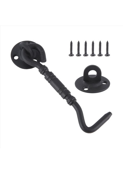 Barn Kapı Kilidi, 4 Inç Paslanmaz Çelik Kapı Kancası ve Montaj Vidaları ile Göz Mandalı, Sürgülü Kapı Için Kapı Kilidi Mandal (Yurt Dışından) modelleri