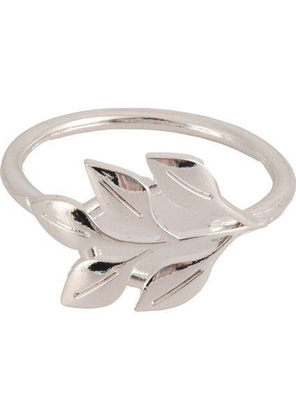 8pcs Yaprak Peçete Yüzükleri Metal Gümüş Peçete Tutucu Masa Peçete Yüzükleri Yemek Masa Partileri Her Gün (Yurt Dışından) fırsatları