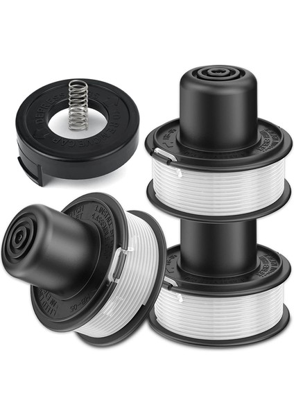 A6226-XJ Siyah+Decker Grasmer ile Uyumlu Strimmer Makarası GL250, GL310 Modellerini Strimmer Makara Kapağı ile Değiştirin (Yurt Dışından)