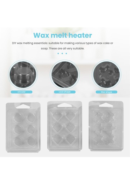 60 Paket Balmumu Eriyik Kapları -6 Boşluk Temiz Boş Plastik Balmumu Eriyik Kalıpları - Tarts Mum Eriyikleri Için Kapaklar. (Yurt Dışından) indirimleri