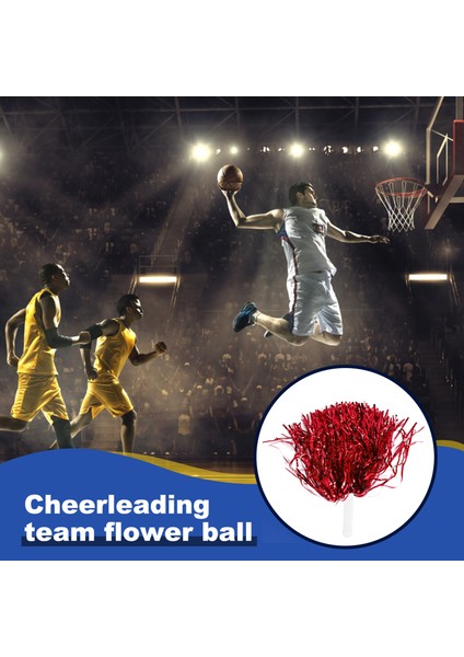 24PCS Amigo Pom Pom Poms Metalik Folyo Tezahürat Pom Pom Poms Plastik Saplı Yetişkinler Için Ponpon Kızlar Parti Kırmızı (Yurt Dışından) indirimleri