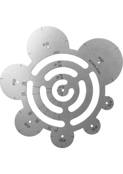 Yuvarlak Deri Kesme Araçları Metal Köşe Kesim Cetvel Çemberi Dıy Dılecraft Çalışıyor Deri Projeler A (Yurt Dışından)