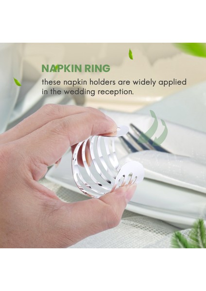 Gümüş Peçete Yüzükleri Seti Noel Için Günlük Tatil Partisi Için Peçete Yüzük Tutucu (Yurt Dışından) fiyatları