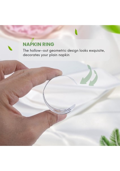 Gümüş Peçete Yüzükleri Seti Noel Için Günlük Tatil Partisi Için Peçete Yüzük Tutucu (Yurt Dışından) fırsatları