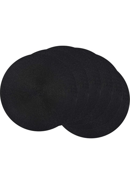 Yuvarlak Örgülü Placemats Set 6 Masa Paspasları Için Yemek Masaları Dokuma Batılabilir Slip Olmayan Yer Paspasları 15 Inç Cadılar Bayramı Siyah (Yurt Dışından) fiyatları