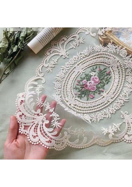 4 Paket Retro Dantel Placemats, Fransız Tığ Işi Doları, El Yapımı Işlemeli Masa Paspasları, 12X16-BEJ Paspas Kupası Matları (Yurt Dışından) fiyatları